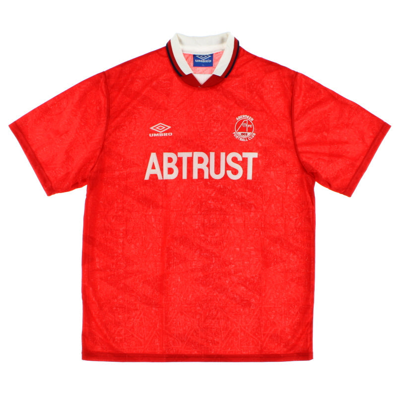 1992-93 Aberdeen Umbro Home Shirt *Mint* XL