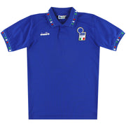 Camiseta Diadora Local Italia 1992-93 para Niño Grande