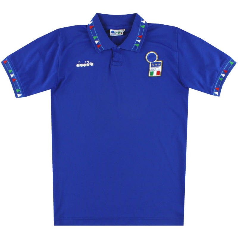 Camiseta Diadora Local Italia 1992-93 para Niño Grande
