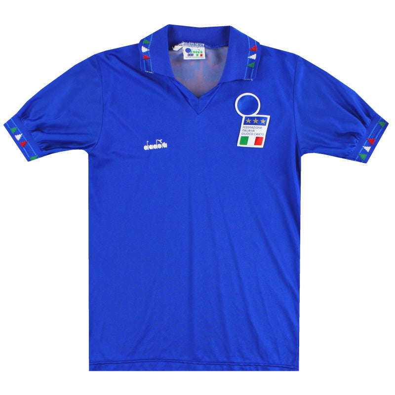 Camiseta Local Italia Diadora 1992-93 Talla XL