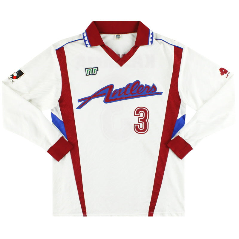 1992-93 Kashima Antlers Ennerre Camiseta de Visitante L/L #3 L