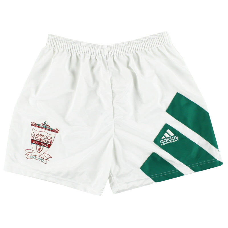1992-93 Liverpool adidas Centenary Away Shorts Talla S