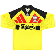 1992-93 Liverpool adidas Centenario Camiseta Portero Talla S