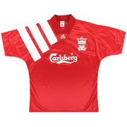 Camiseta Local Centenario del Liverpool adidas 1992-93 Talla S