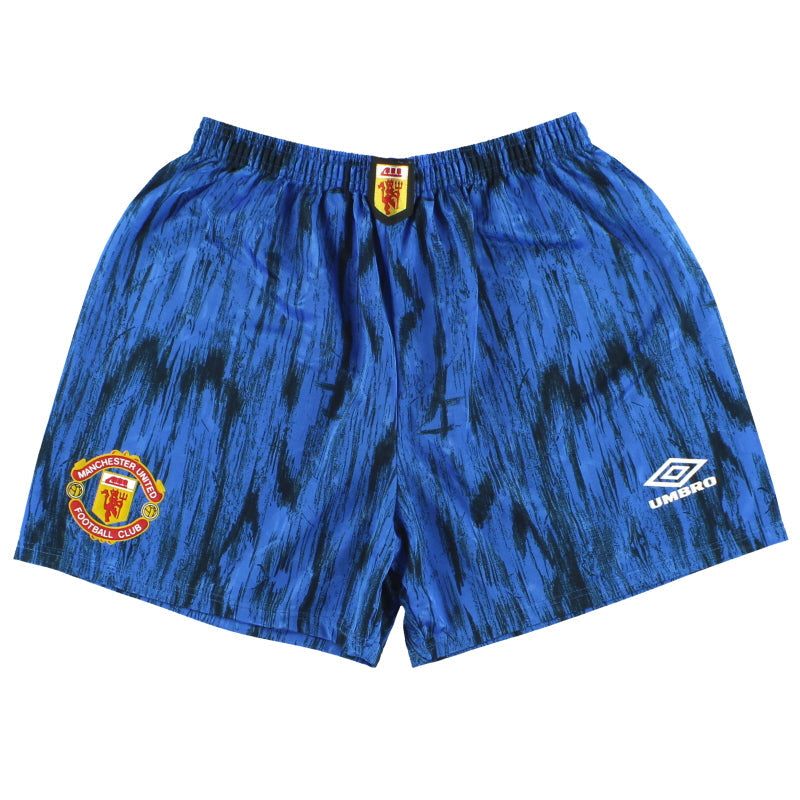 1992-93 Manchester United Umbro Pantalones Cortos Visitante S