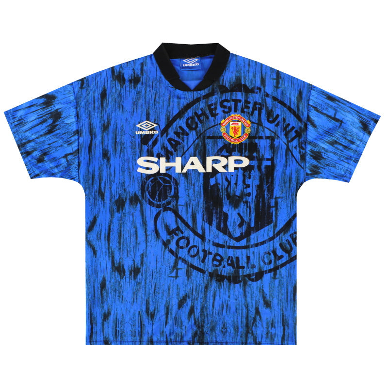 Camiseta de visitante Umbro del Manchester United 1992-93 Talla XL