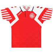 Camiseta Hummel local de Dinamarca 1992-94 Talla M