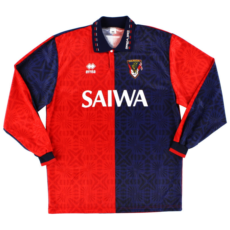 Camiseta L/L Errea Local Génova 1992-94 L