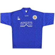 1992-94 Leicester Fox Leisure Camiseta Local *Como Nueva* L