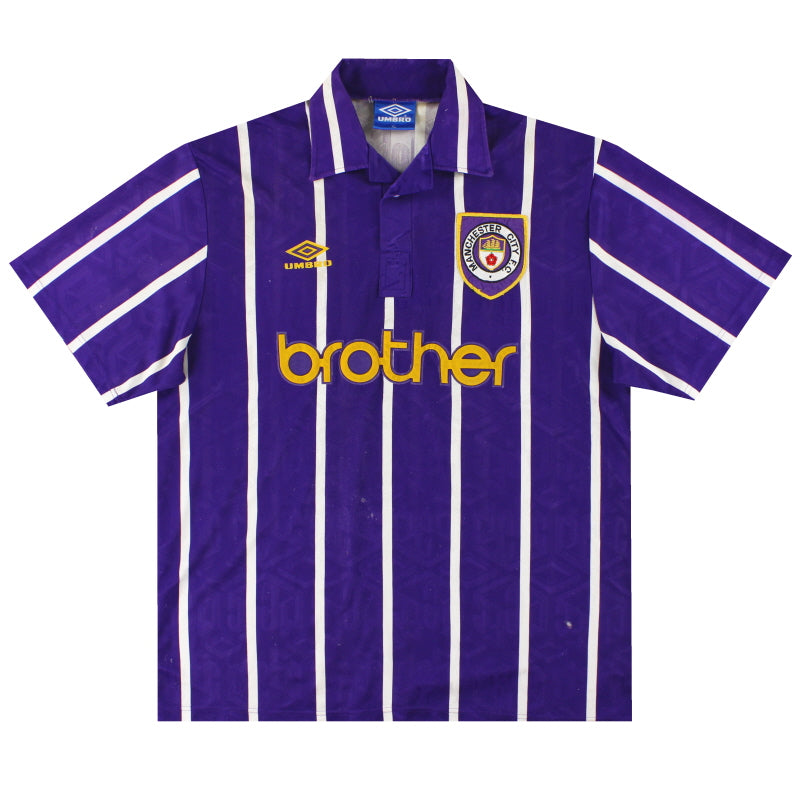 1992-94 Manchester City Camiseta Visitante Umbro XL