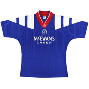 Camiseta de local adidas de los Rangers 1992-94, Talla S