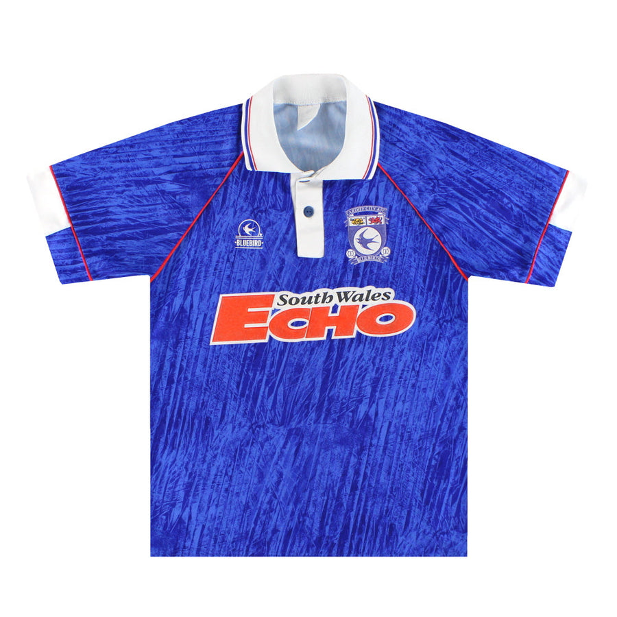 1992-94 Camiseta de local del Cardiff Talla S