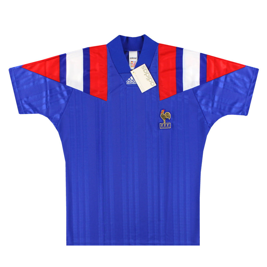 1992-94 Francia adidas Camiseta Local *con etiquetas* M/L