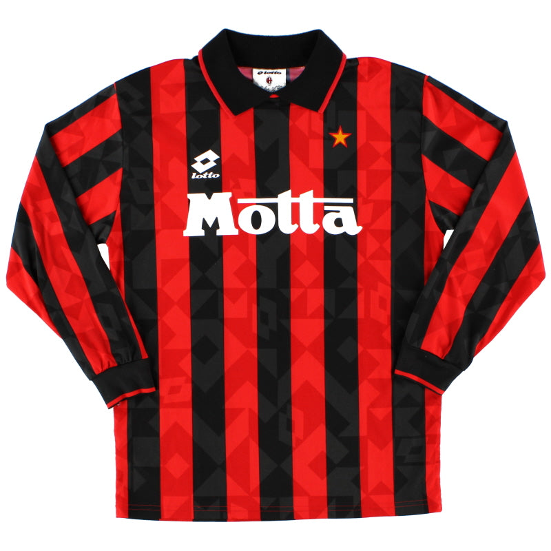 1993-94 AC Milan Lotto Home Shirt L/S XL.Boys