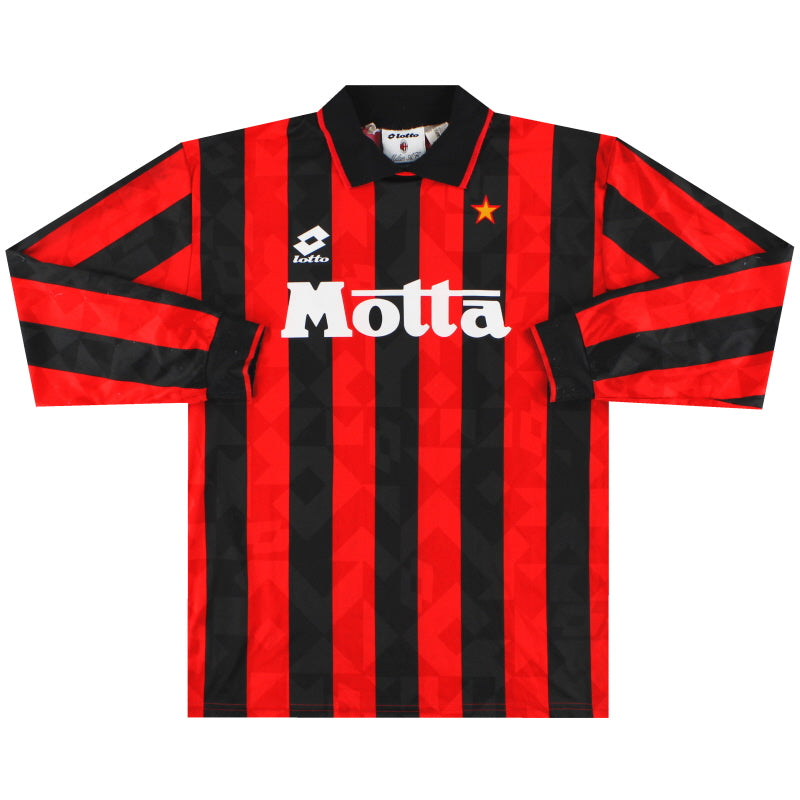 Camiseta local Lotto del AC Milan 1993-94 #9 M/L L