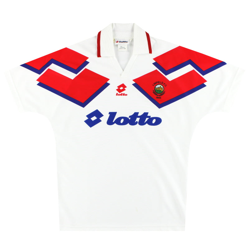 1993-94 Camiseta de la segunda equipación Linfield Lotto *Como nueva* L