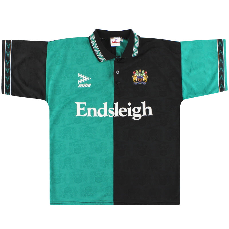 Camiseta Mitre del Burnley de la temporada 1993-95, tercera equipación, talla M