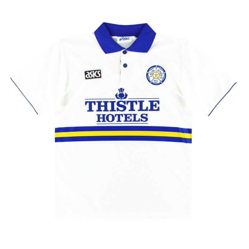 1993-95 Leeds Asics Camiseta Local *Como Nueva* M