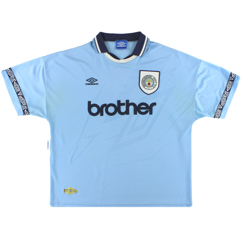 Camiseta Umbro del Manchester City (Local) 1993-95 Talla XL