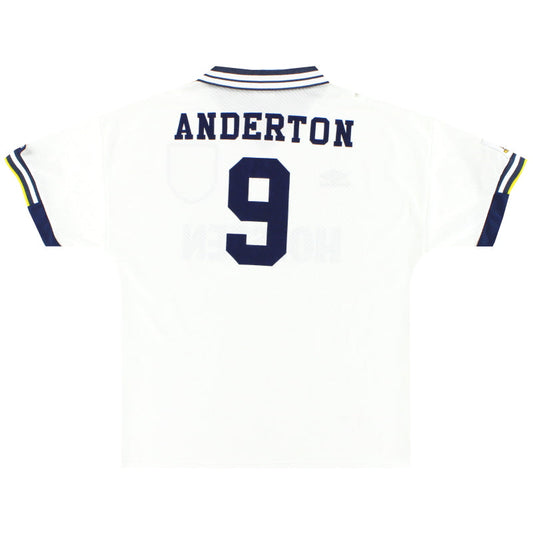 1993-95 Tottenham Umbro Home Shirt Anderton #9 L