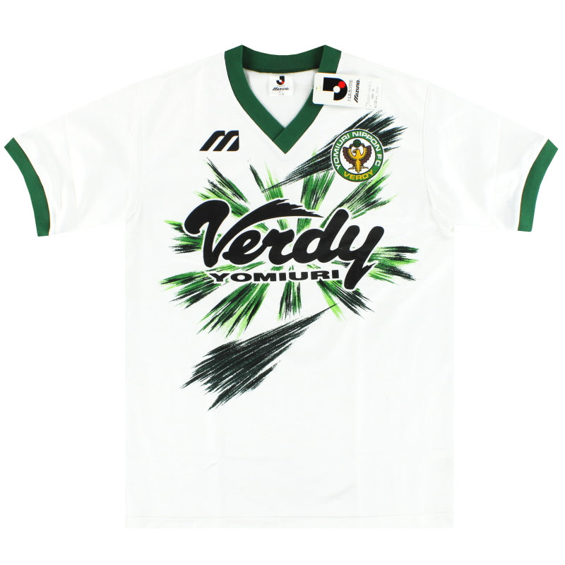 1993-95 Camiseta de entrenamiento Verdy Kawasaki Mizuno *con etiquetas* M