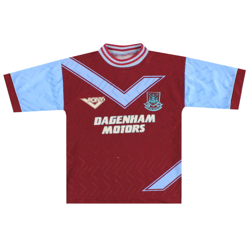Camiseta de local Pony del West Ham 1993-95 Y