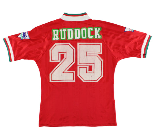 1993-95 Liverpool adidas Home Shirt Ruddock #25 M