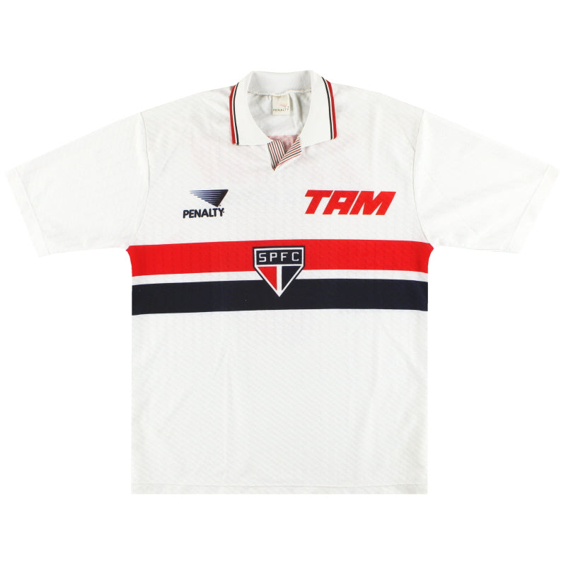 Camiseta de local del Sao Paulo 1993 con el número 5, talla L