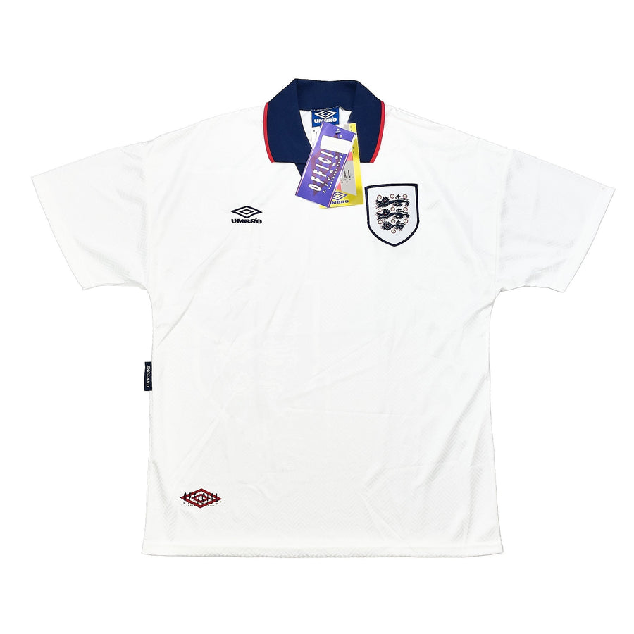 Camiseta de la primera equipación de Inglaterra 1993/95 *BNWT* (XL) Umbro