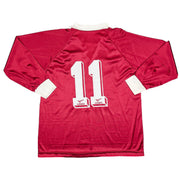 1993/95 Salernitana #11 Camiseta de Manga Larga Local (M) Legea