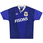 1994-95 Camiseta de local Umbro del Ipswich *Nueva con etiquetas* L