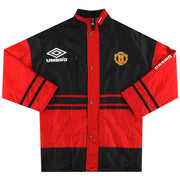 1994-95 Manchester United Umbro Abrigo de Banquillo *Como Nuevo* L