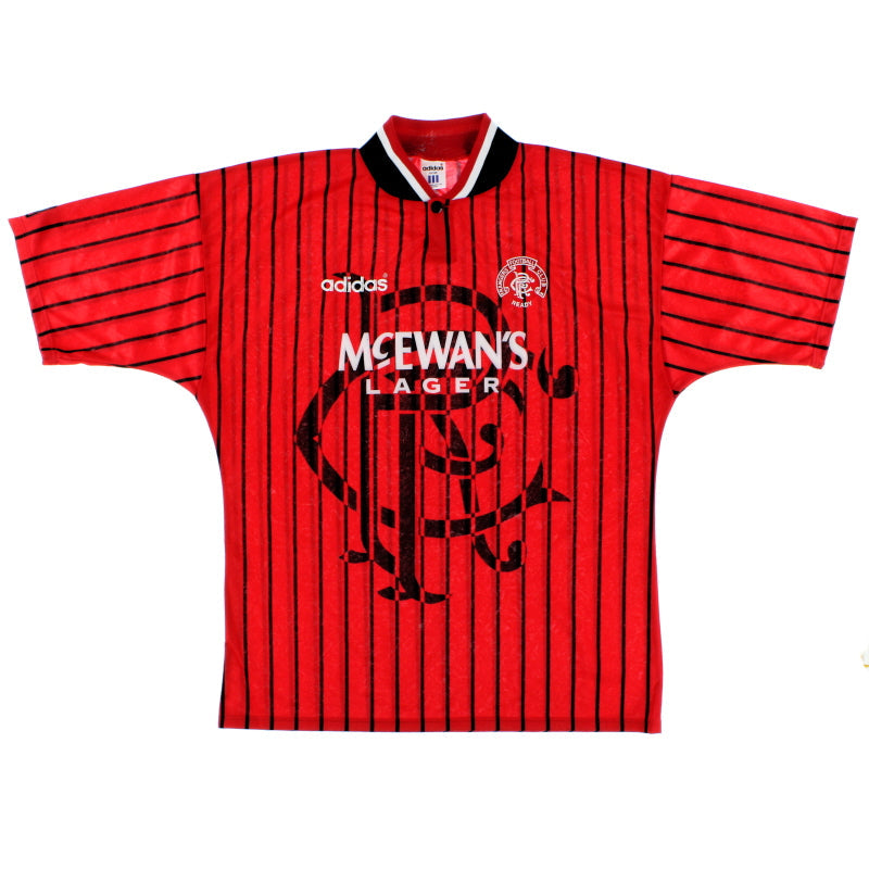Camiseta de visitante adidas de los Rangers 1994-95 L