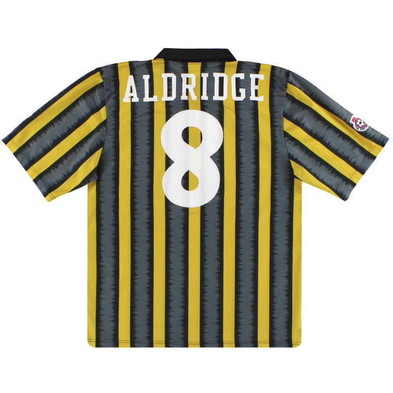 1994-95 Camiseta de local del Tranmere Rovers Aldridge #8 M