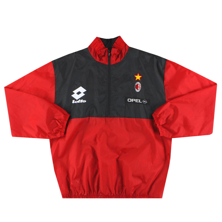 Chaqueta cortavientos Lotto de media cremallera AC Milan 1994-95 Talla XL