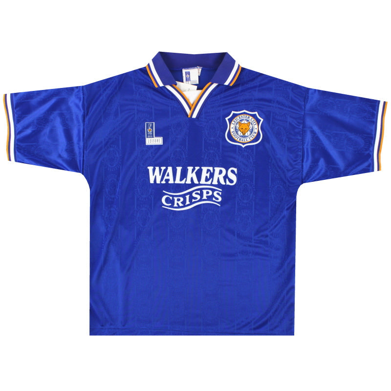 Camiseta de local Leicester Fox Leisure 1994-96 *con etiquetas* L