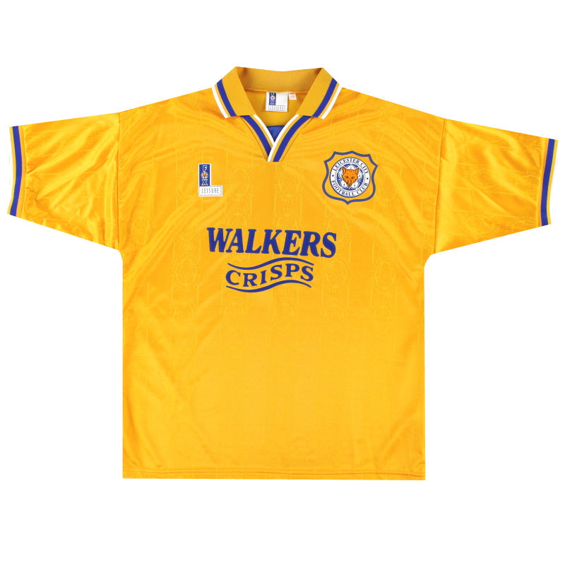 Camiseta Visitante Leicester Fox Leisure 1994-96 *Como Nueva* L