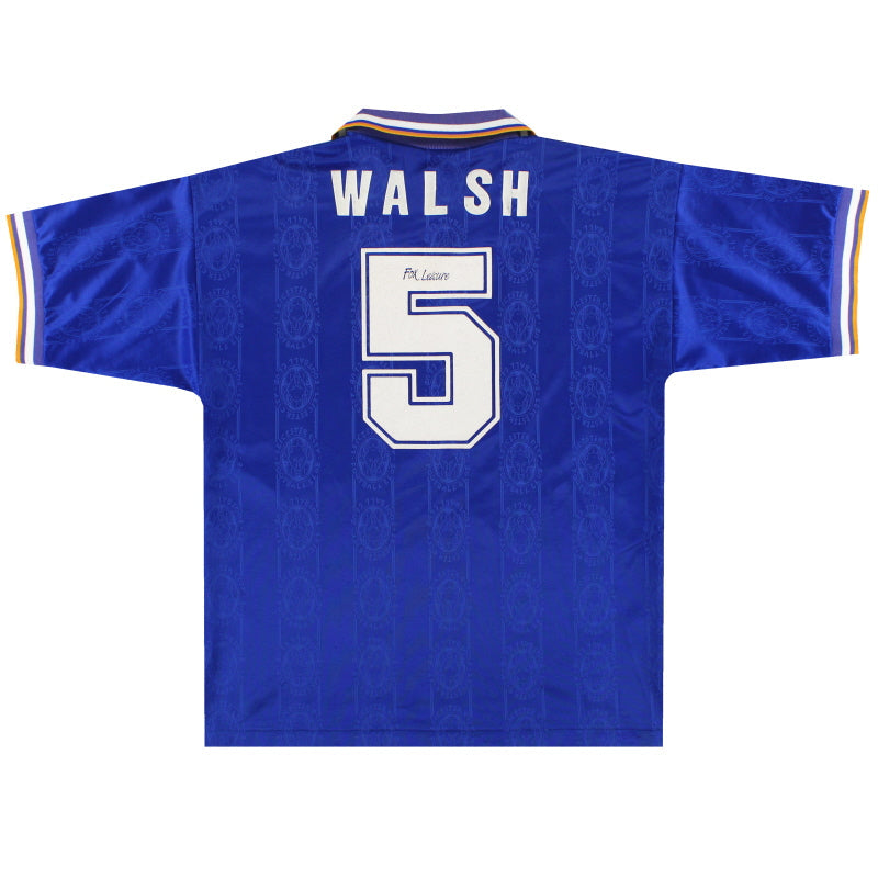 1994-96 Leicester Camiseta Local Walsh #5 G