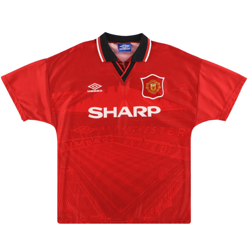 Camiseta local Umbro del Manchester United 1994-96, talla M