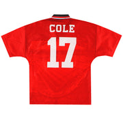 1994-96 Manchester United Umbro Camiseta de local Cole #17 Niños grandes