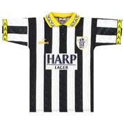 Camiseta Mitre del Notts County para casa 1994-96, Talla L. Niños
