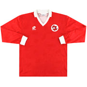 1994-96 Suiza Lotto Camiseta Casa Manga Larga Talla L