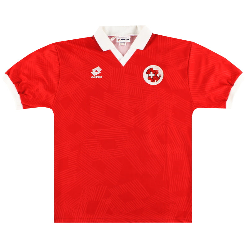 1994-96 Suiza Lotería Camiseta de local de partido #15 XL