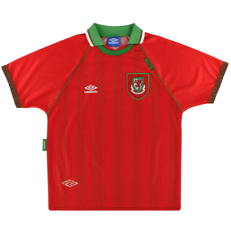 Camiseta Umbro de local de Gales 1994-96 Talla M