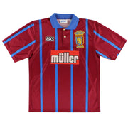 Camiseta de local del Aston Villa de 1994, "Campeones de la Copa Coca-Cola", talla S