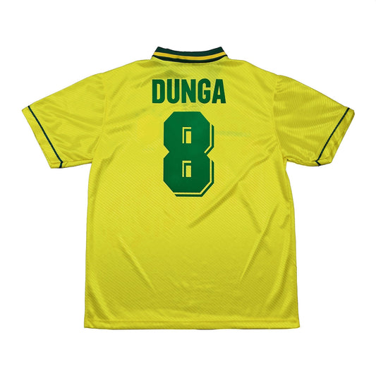 1994 BRAZIL DUNGA #8 HOME SHIRT (XL) UMBRO
