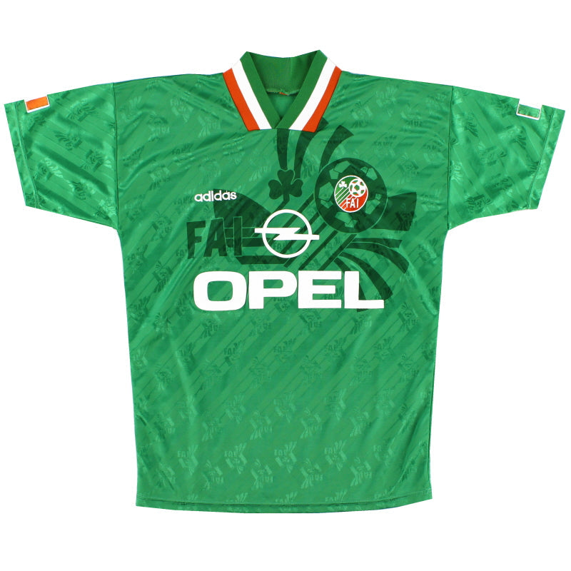 Camiseta de la primera equipación de Irlanda adidas de 1994, talla XL