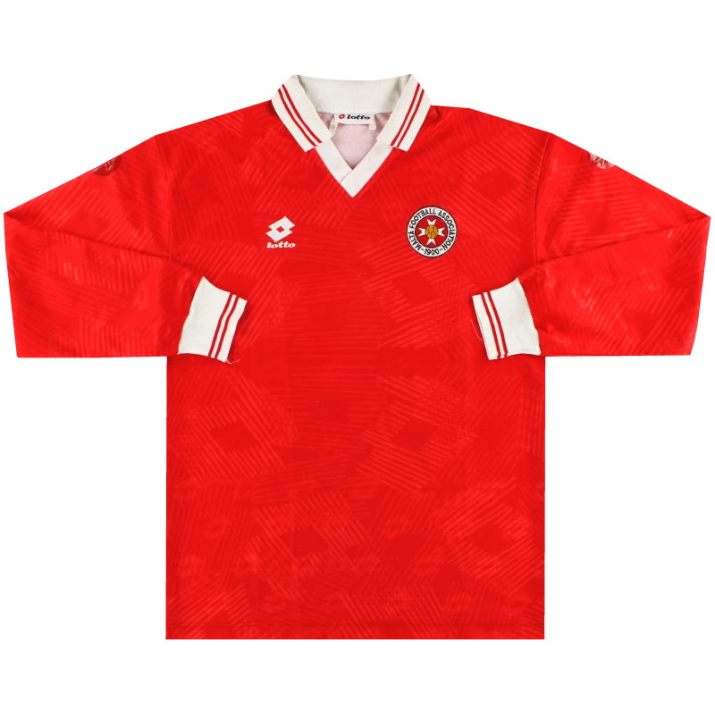 1994 Malta Lotto Camiseta de local de partido #16 Manga Larga L