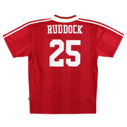 Camiseta de local del Liverpool adidas 1995-96 Ruddock #25 *Impecable* Talla L