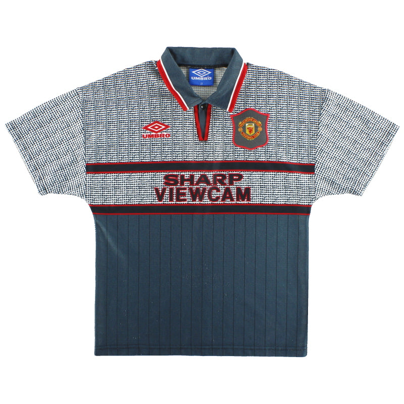 Camiseta Visitante Umbro del Manchester United 1995-96 Y